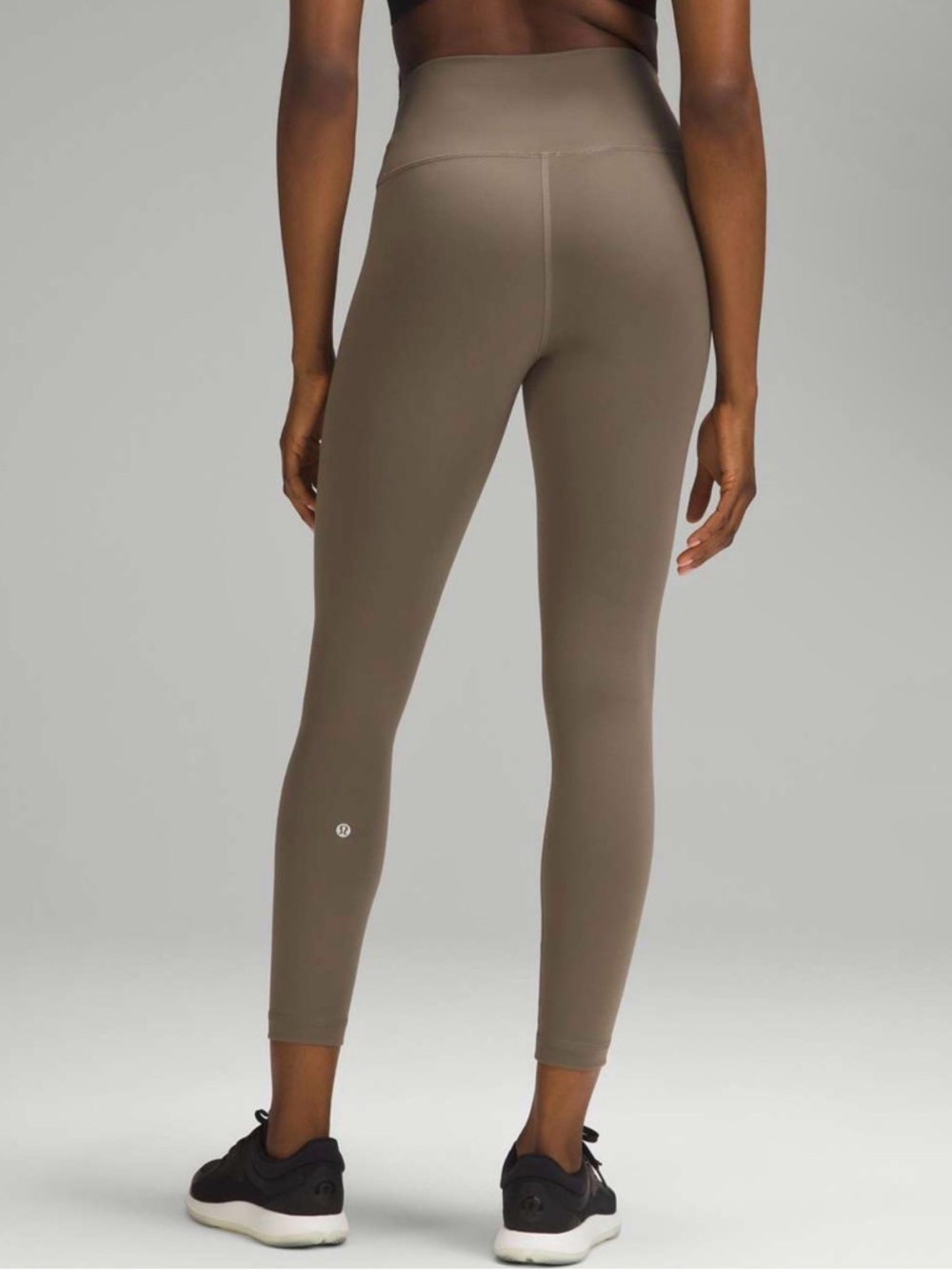 Lululemon Wunder Train High-Rise Tigh with Pockets 25" Taupetastic, Sz 12